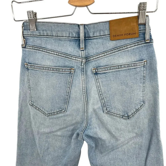 Aritzia Denim Forum The Arlo High Rise Straight Jeans Medium Wash Blue Size 25 - Picture 7 of 12